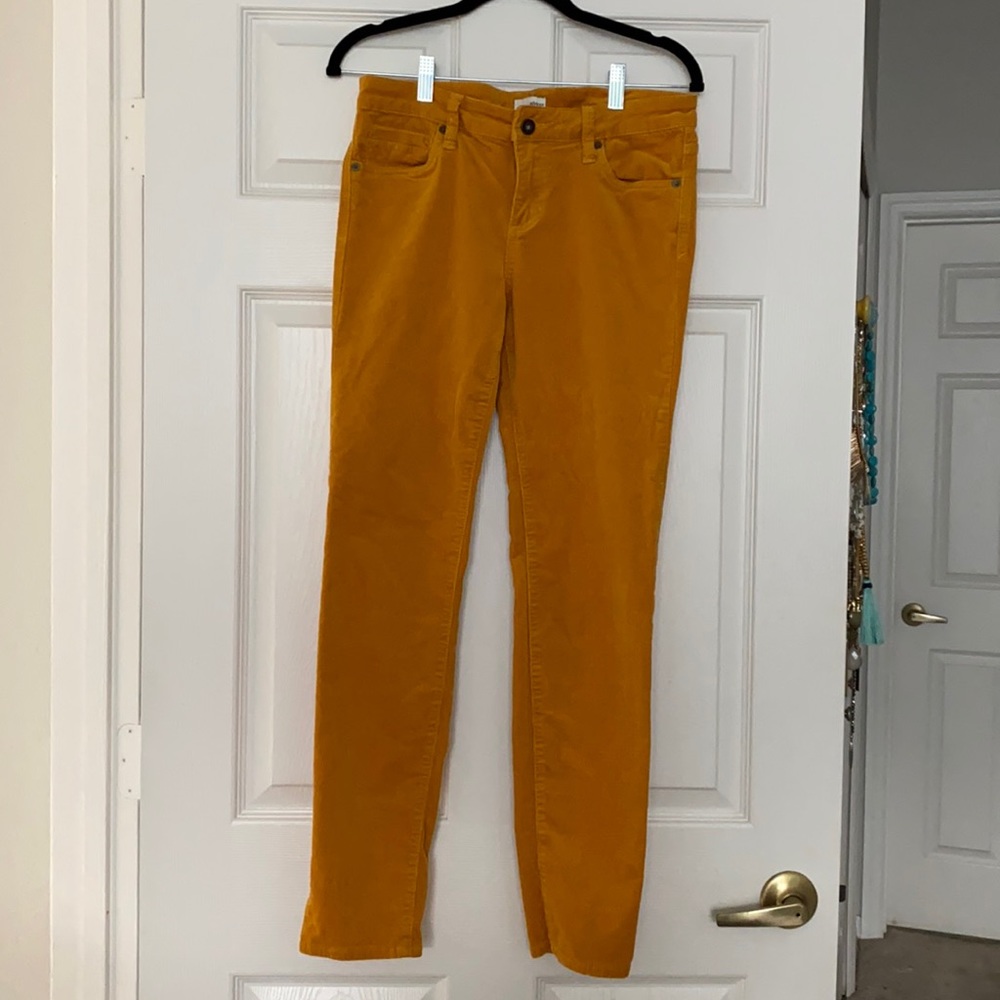 Edyson mustard yellow corduroy skinny pants